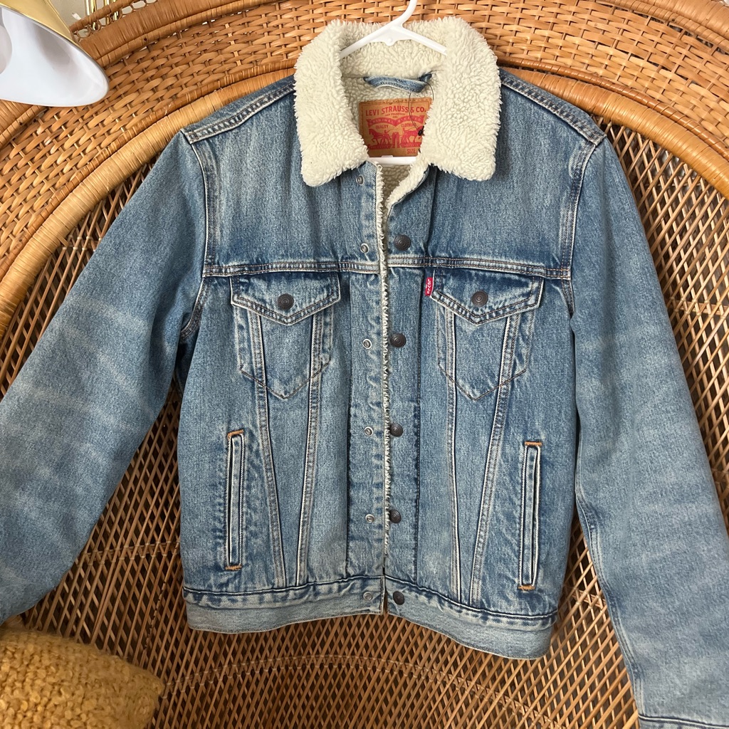 Vintage Levi's Blue Denim Sherpa Jackets